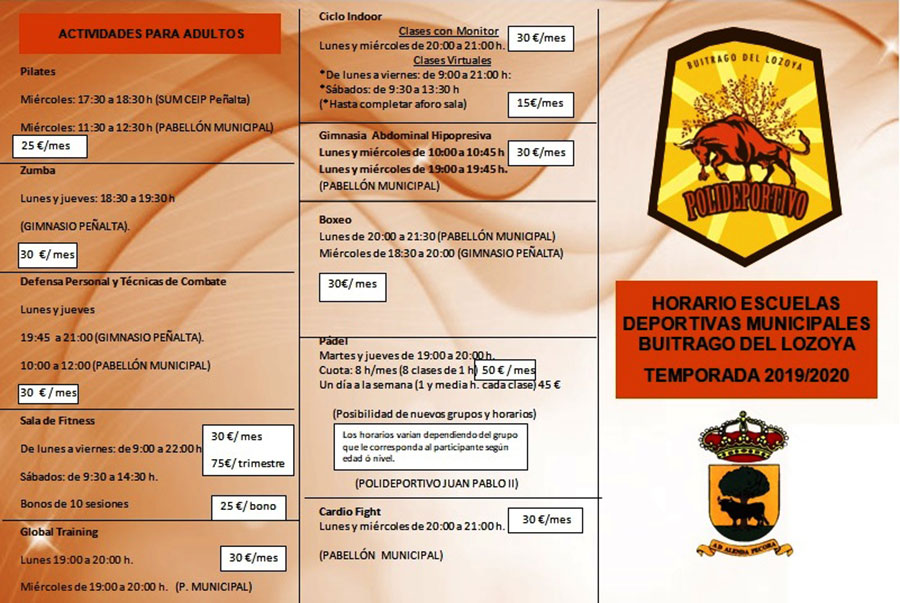 Escuelas Deportivas Municipales. Temporada 2019/2020, abierto plazo de inscripción