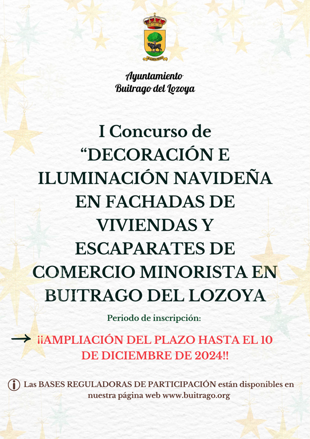 Concurso decoración navideña Buitrago 2024