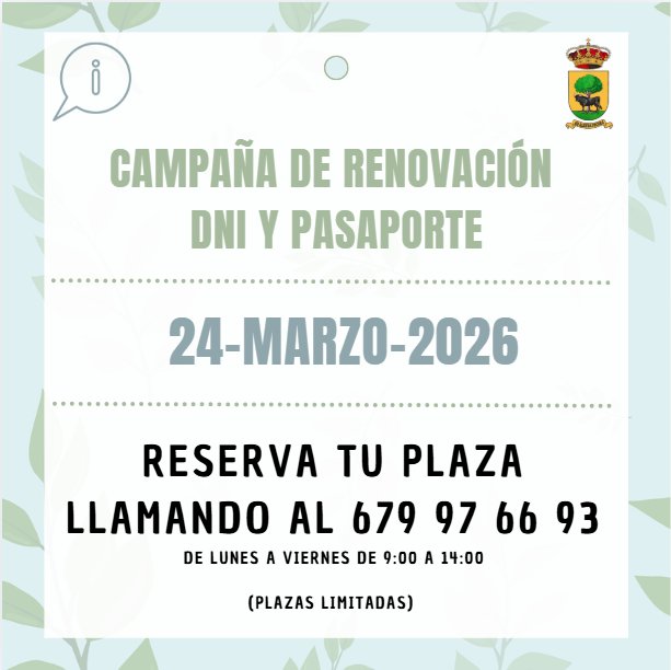 Campaña de renovación DNI y pasaporte, 24 de marzo de 2026
