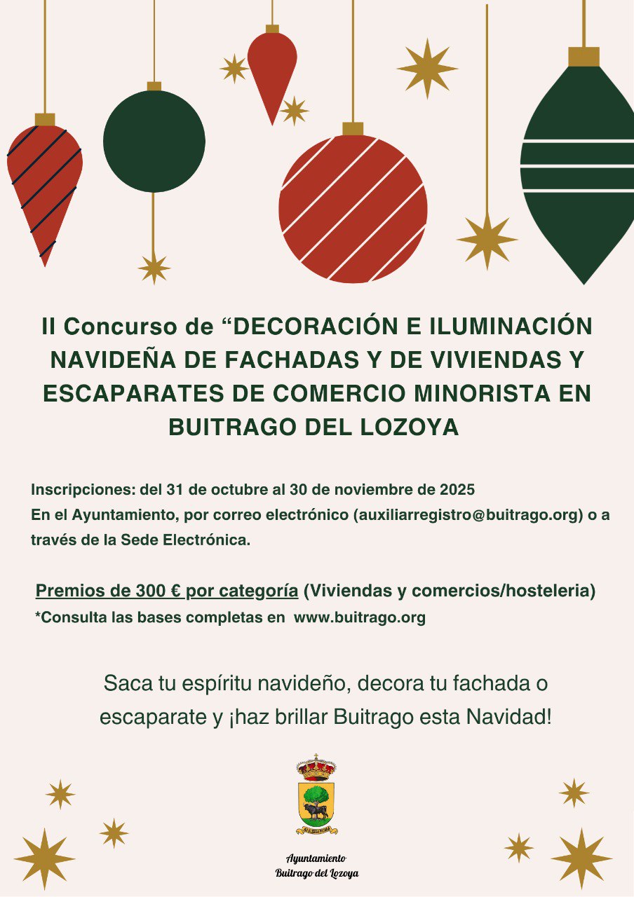 concurso decoración navideña Buitrago 2025