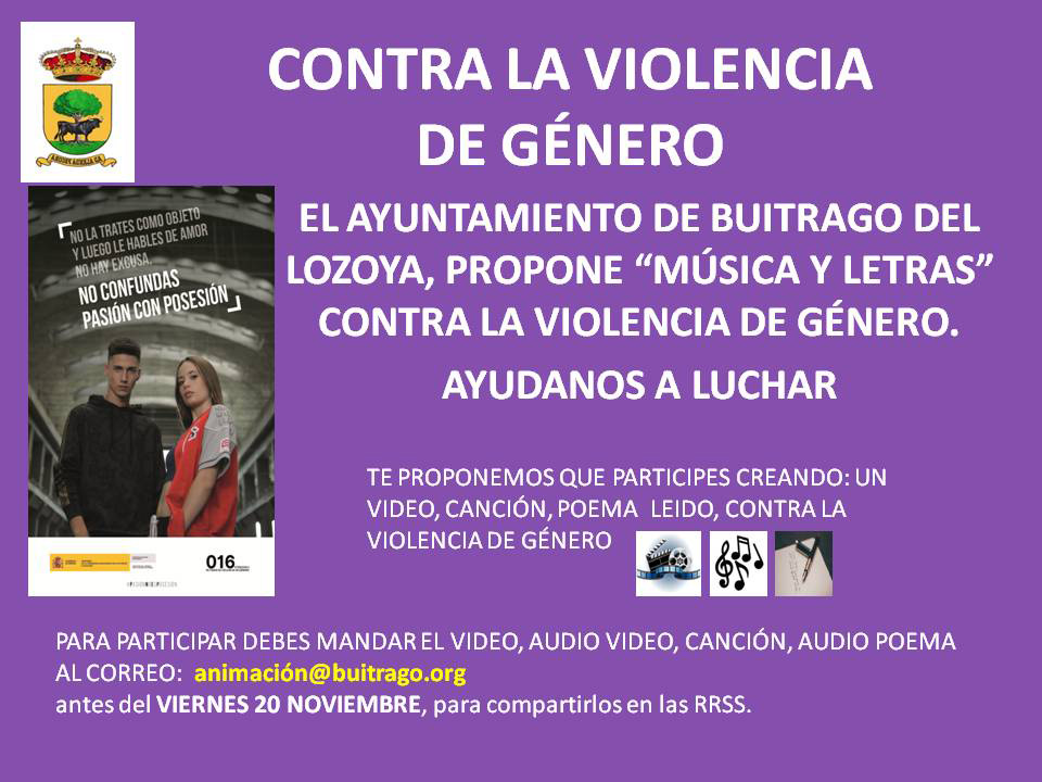 Actividad Contra la violencia de género Buitrago del Lozoya