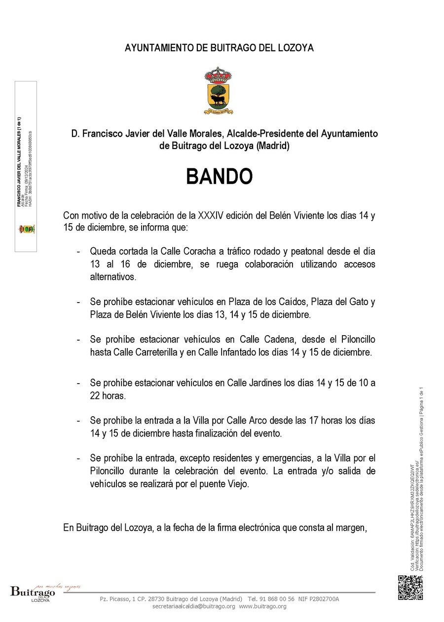 20241209 Otros BANDO BELEN VIVIENTE