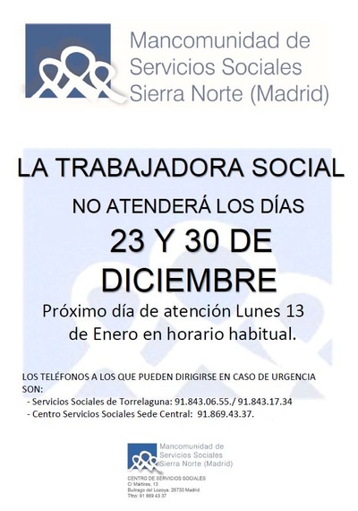 Vacaciones trabajadora social dic 2024