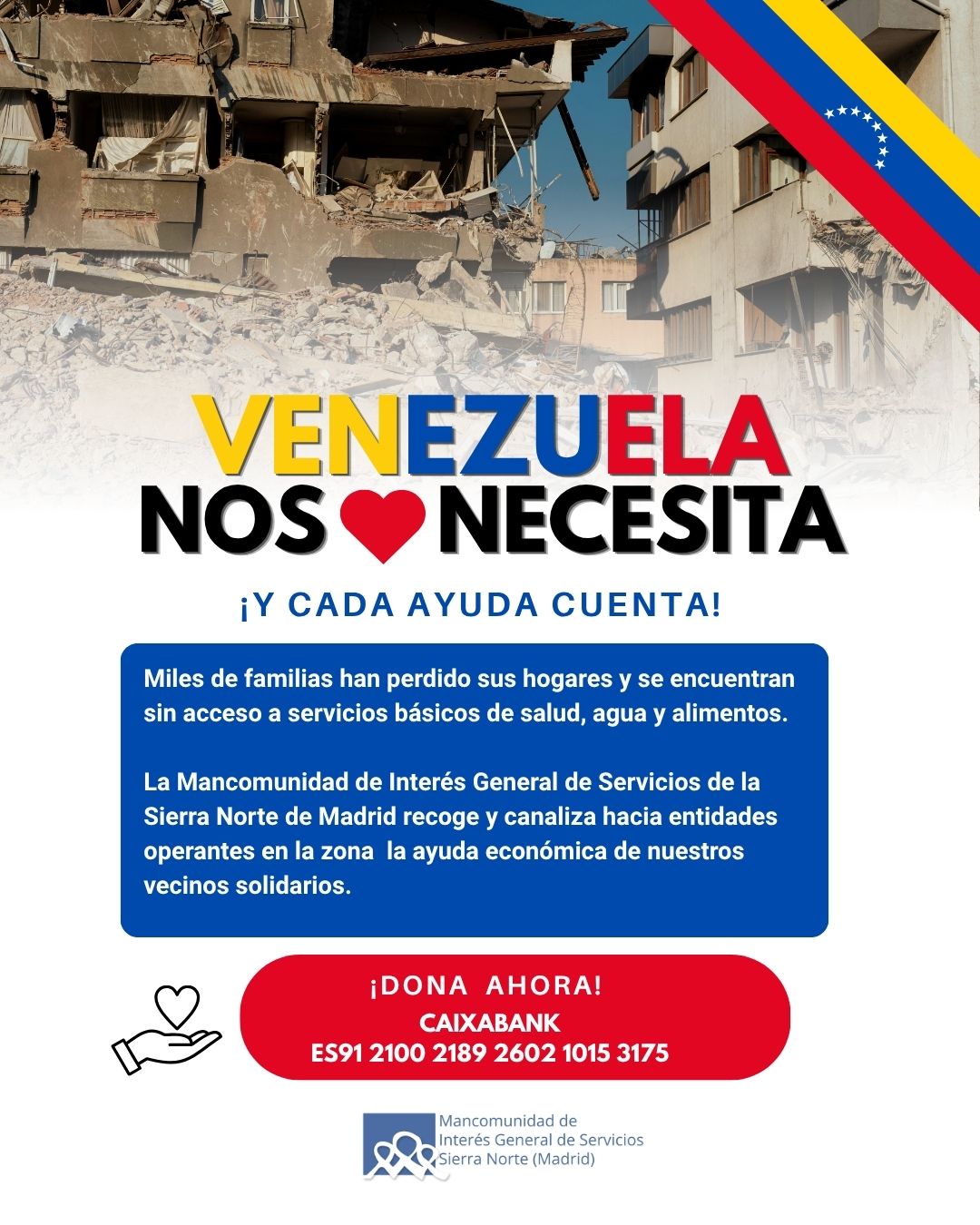 Venezuela nos necesita ¡y cada ayuda cuenta!