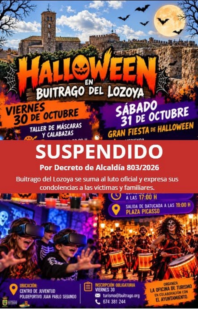 Halloween-Buitrago-2026-suspendido-por-luto-oficial