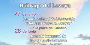 Programación de la "Jornada cultural del Cantábrico al Lozoya" y regata de traineras