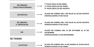 Calendario fiscal, ejercicio 2025