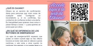 APP OLKANO. Servicio gratuito para personas mayores de 65 años que viven solas