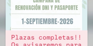 Campaña de renovación DNI y pasaporte, 1 de septiembre 2026