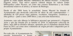 Inauguración de la Sala Jaume Maymó