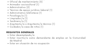 Programa de empleo rural para desempleados. Programa de Activación Profesional de la Comunidad de Madrid
