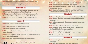Programación Fiestas Patronales en honor a Ntra. Sra. de la Asunción y San Roque 2026