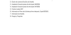 Anuncio de convocatoria para celebrar sesión pública plenaria ordinaria del pleno de la corporación el miércoles 30 de septiembre a las 20:00h