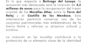 Nota informativa: recuperación y conservación del patrimonio histórico y artístico dentro del programa "PUEBLOS CON VIDA"