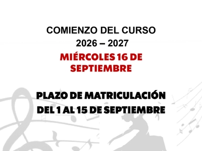 EMMD Buitrago del Lozoya. Inicio del curso 2026-2027