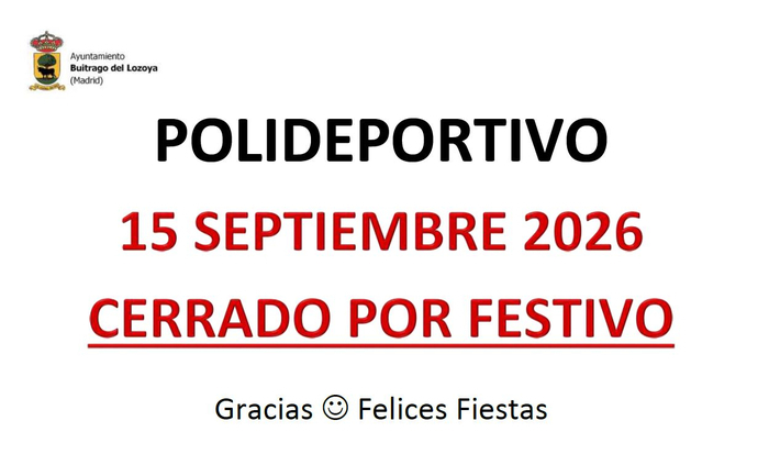 polideportivo cerrado 15 sep 26