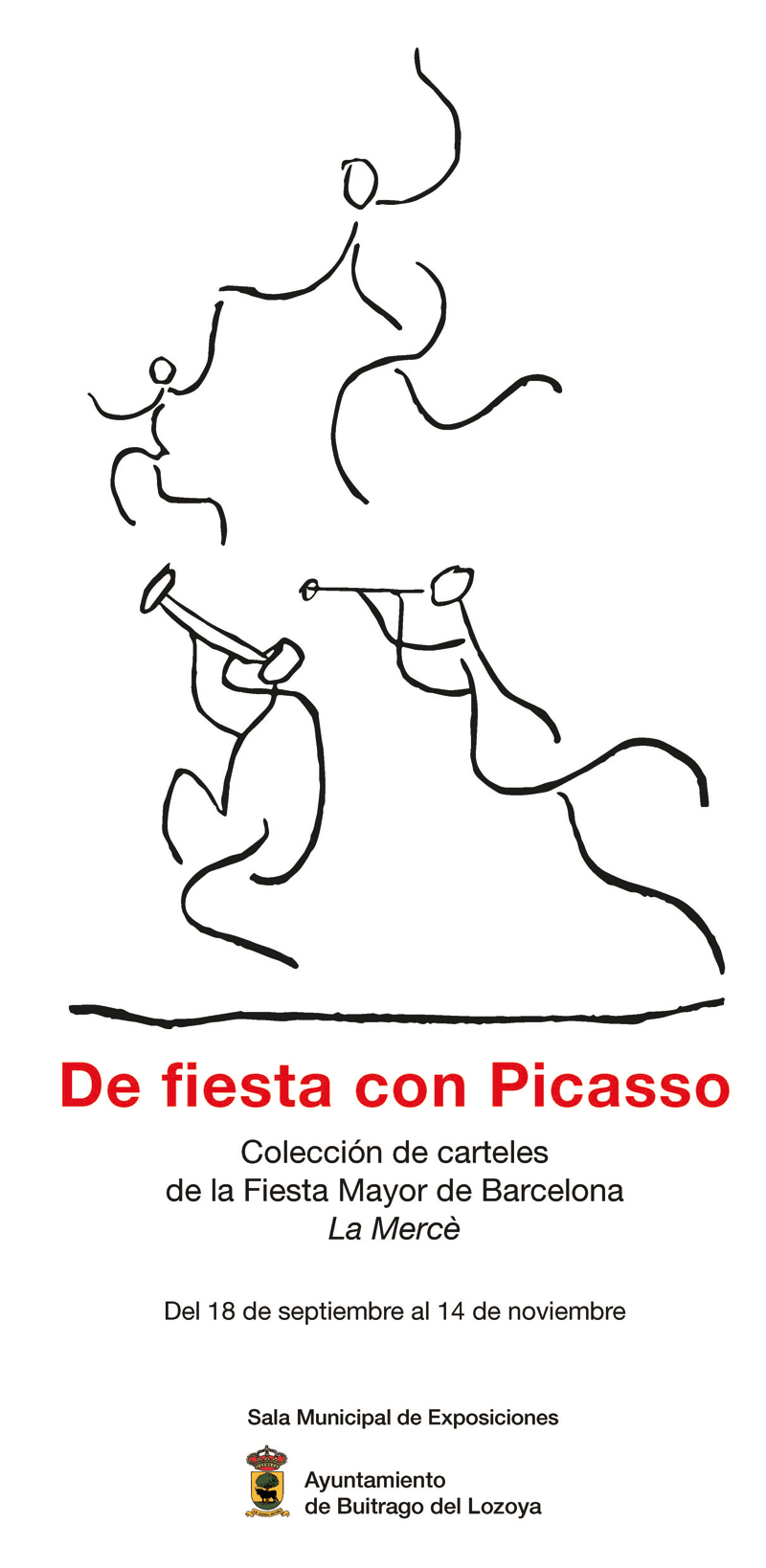 Cartel exposición Fiesta con Picasso Buitrago del Lozoya