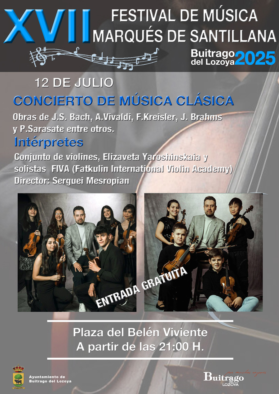 XVII Festival de musica Marqués de Santillana Buitrago del Lozoya Musica clasica