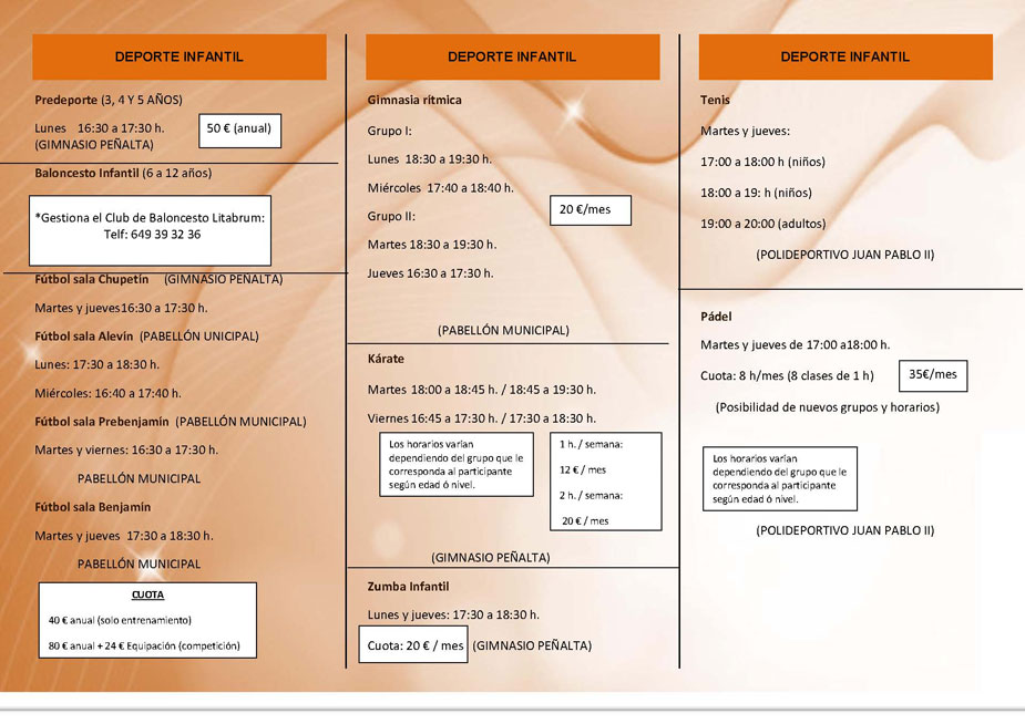 actividades escuela municipal deportes Buitrago