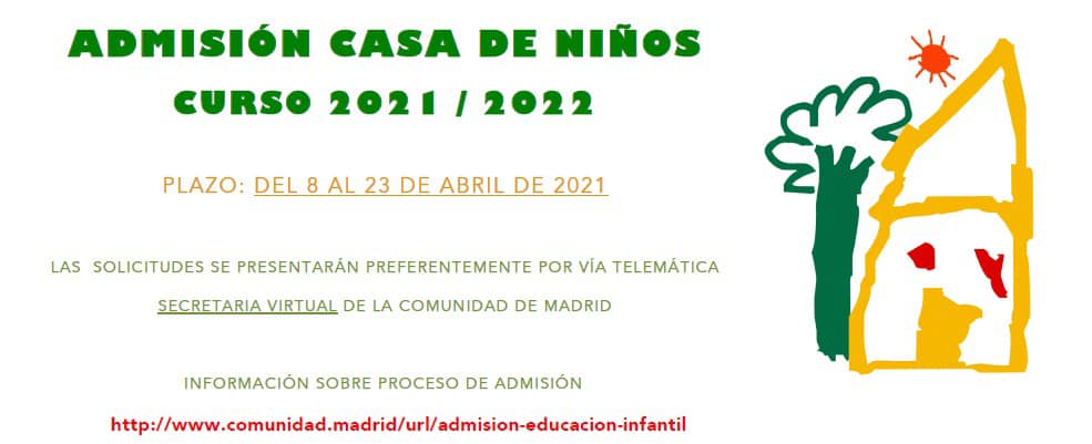 admision Casa Niños 2021 2022