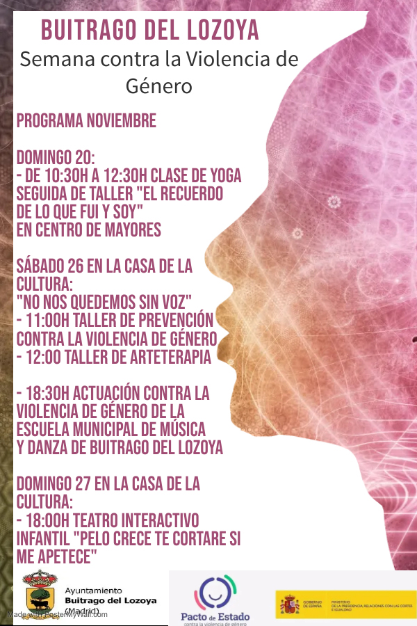 Semana contra la violencia de género en Buitrago del Lozoya