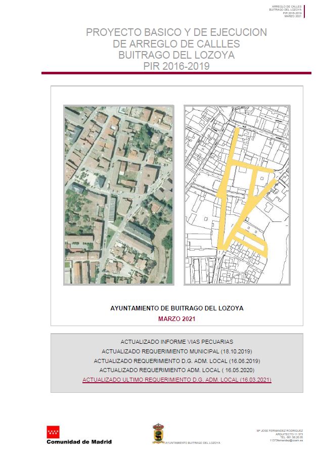 Arreglo de Calles PIR 2016-2019